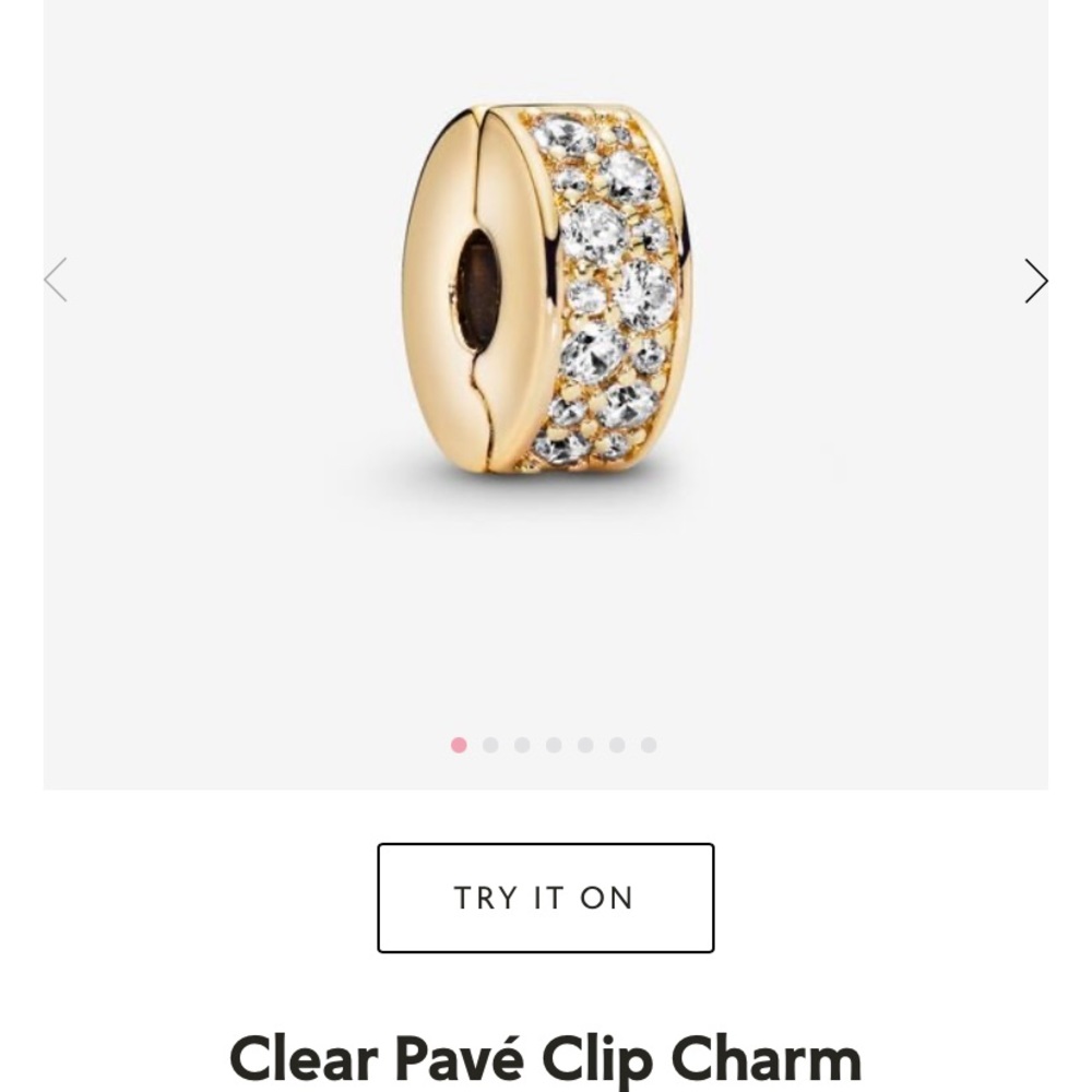 Pandora Pave Clip Charm